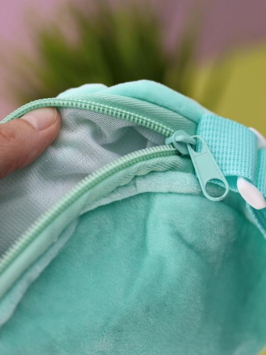 Сумочка плюшевая &quot;Blue owl&quot;, blue (15,5*16 см) 