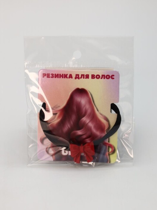 Резинка для волос GIRLY &quot;Bow&quot;, red 