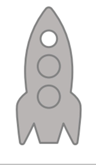 Светоотражающий элемент (фликер) &quot;Rocket&quot;, брелок 