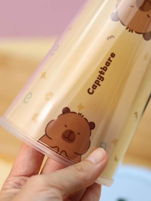 Тамблер iLikeGift &quot;Capybara upside down&quot;, blue (880 мл) 