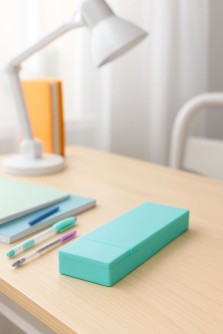 Пенал "Plastic square", green