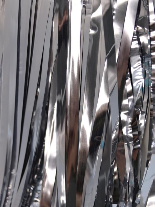 Праздничный занавес, дождик для фотозоны &quot;Rain&quot;, silver (100*200 см) 