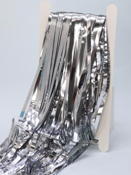 Праздничный занавес, дождик для фотозоны &quot;Rain&quot;, silver (100*200 см) 