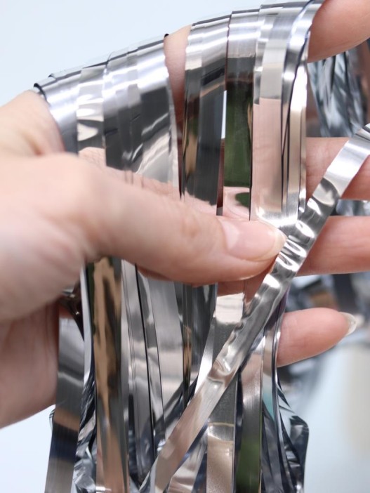 Праздничный занавес, дождик для фотозоны &quot;Rain&quot;, silver (100*200 см) 