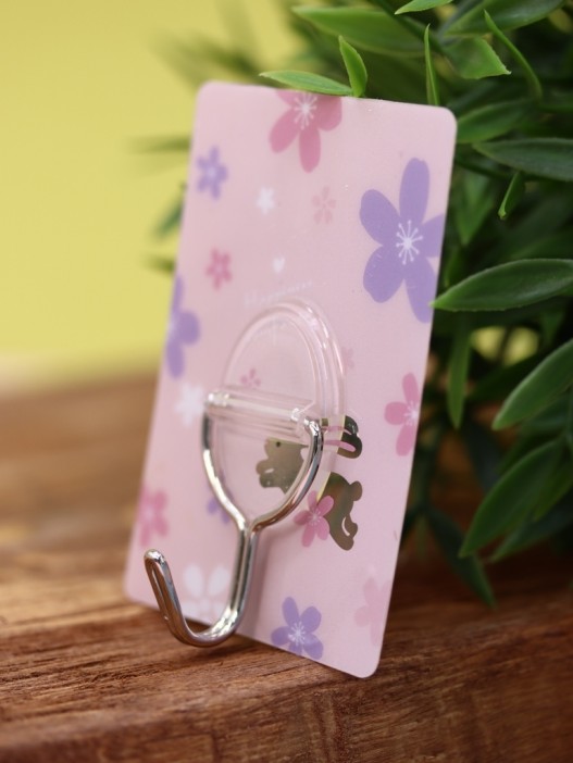 Крючок на липучке «Square flower animal» 2шт, mix color 