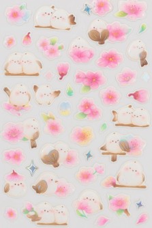 Наклейки "Flower bird"