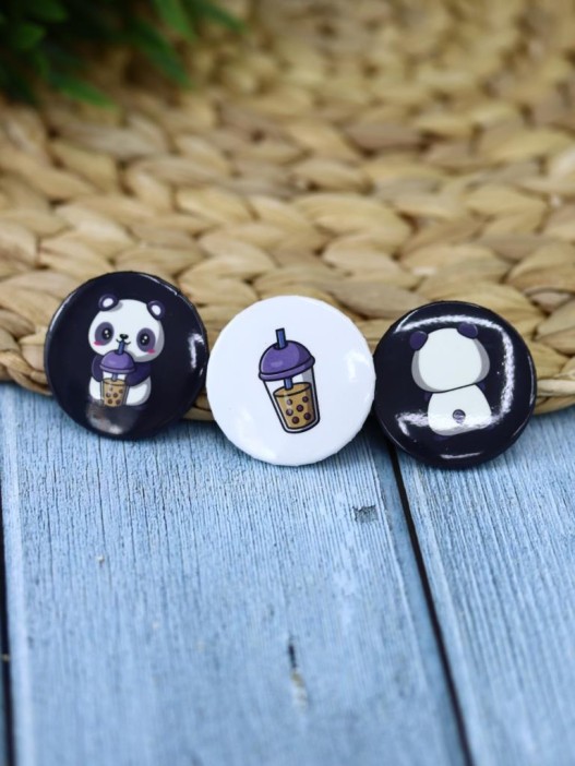 Набор значков Panda cocktail 