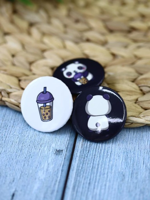 Набор значков Panda cocktail 