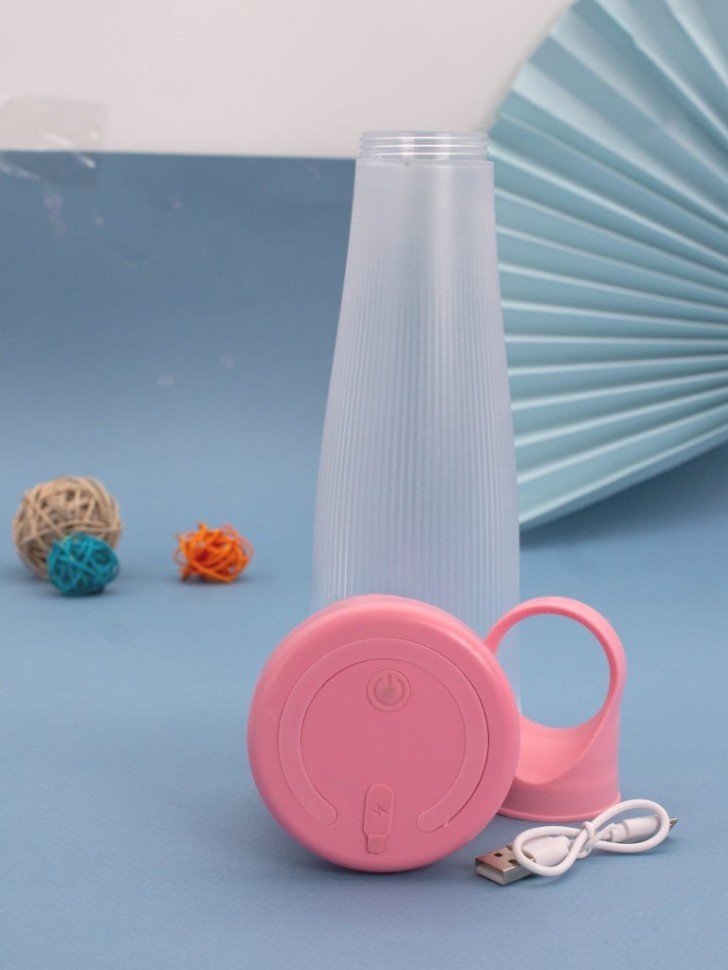 Блендер портативный "Fresh", pink, USB, (27*7,2 см)