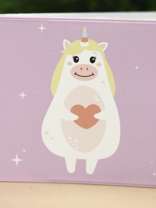 Обложка для студенческого «Love unicorn», плотность 600 мкм 