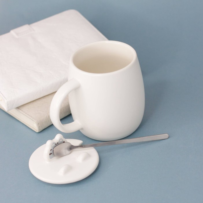 Кружка "Ball Cat gray", white (440 ml) 