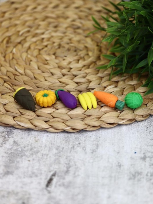 Ластики &quot;Vegetables&quot;, carrot, шоу-бокс 12 шт. 