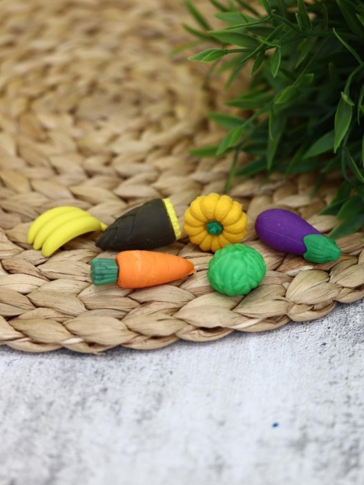 Ластики &quot;Vegetables&quot;, carrot, шоу-бокс 12 шт. 