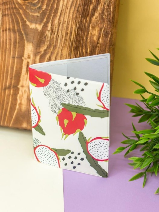 ОБЛОЖКА ДЛЯ ПАСПОРТА &quot;Exotic fruits&quot;, плотность 600 мкм 