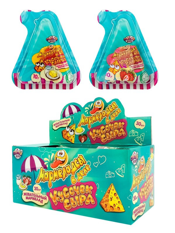Жевательный мармелад &quot;Мармеладсы в деле КУСОЧЕК СЫРА&quot;, 30шт. 