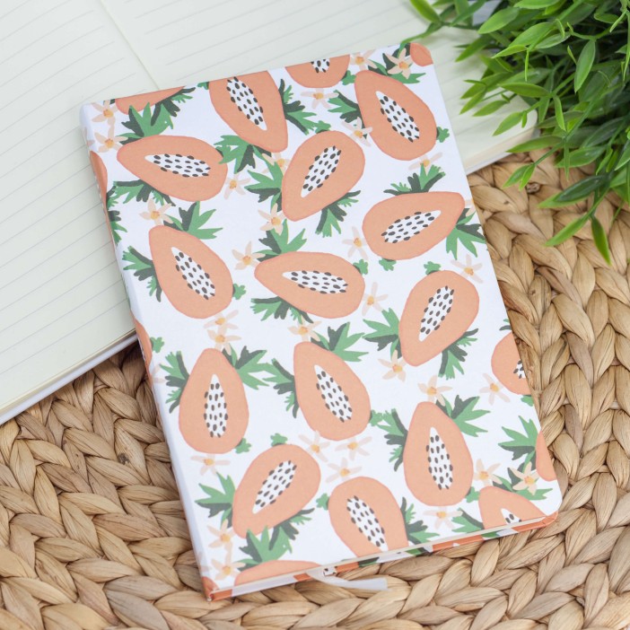 Блокнот (A5) &quot;Fruit papaya&quot;, red (14.5*21) 