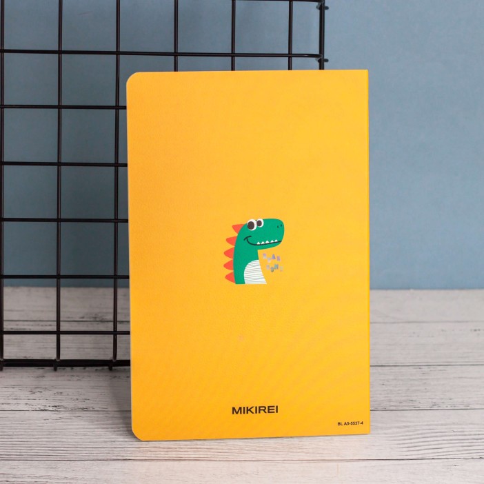 Тетрадь (A5) "Cool game dino", yellow (13.5*20.5) 