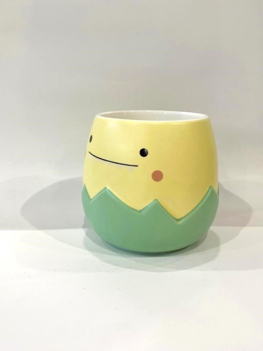 Кружка «Dino egg», yellow 