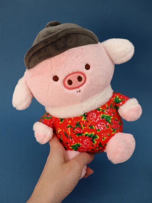 Мягкая игрушка &quot;Winter pig&quot;, red, 23 см 
