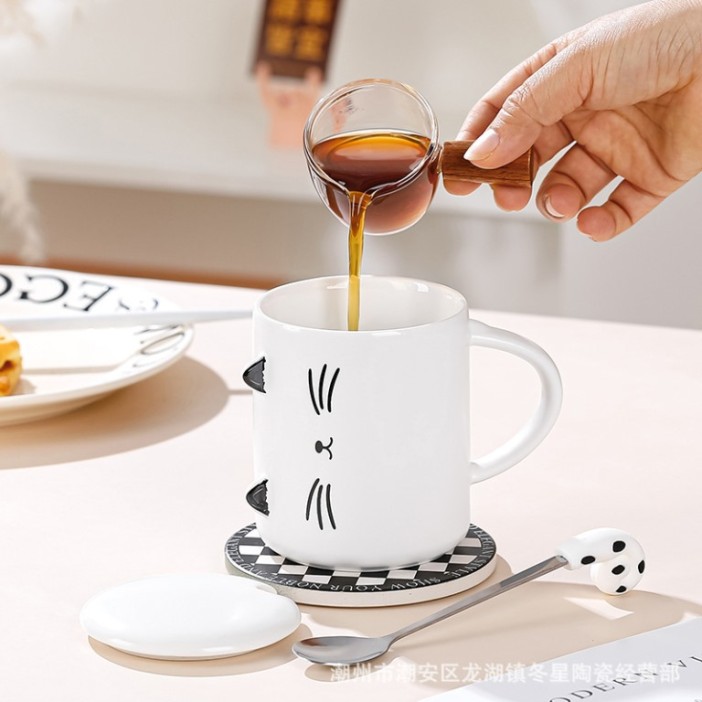 Кружка «Minimalistic cat», white (360 ml) 