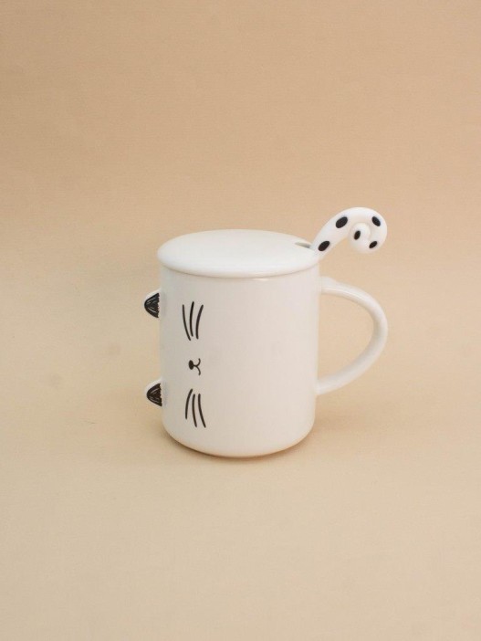 Кружка «Minimalistic cat», white (360 ml) 