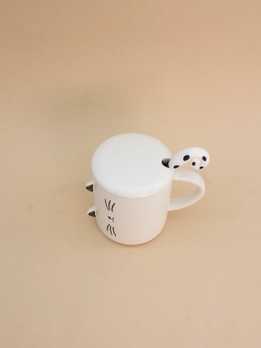 Кружка «Minimalistic cat», white (360 ml) 