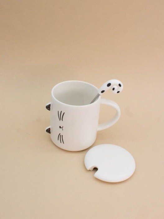 Кружка «Minimalistic cat», white (360 ml) 