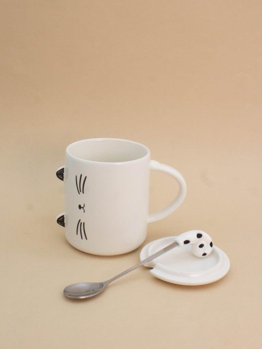 Кружка «Minimalistic cat», white (360 ml) 