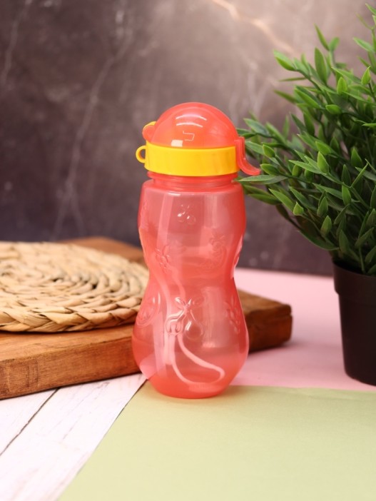 Бутылка &quot;Fruit&quot; с трубочкой, pink (400 ml) 