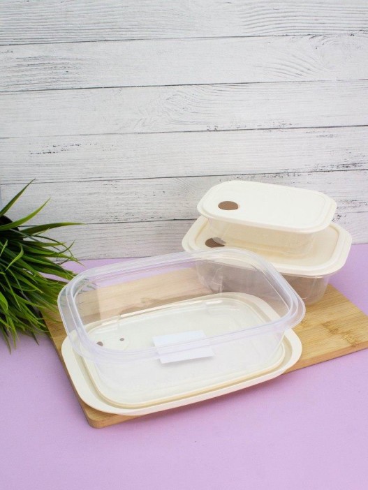 Набор контейнеров 3 шт. «Smile time» (1.1 л, 0.55 л, 0.26 л) 