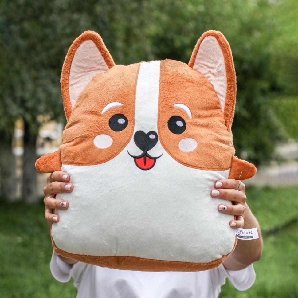 Мягкая игрушка Hugme toys "Корги", 40 см