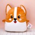 Мягкая игрушка Hugme toys "Корги", 40 см