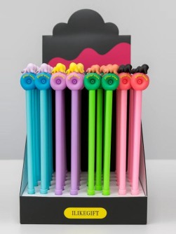 Ручка "Медведь и пончик", шоубокс 48 шт