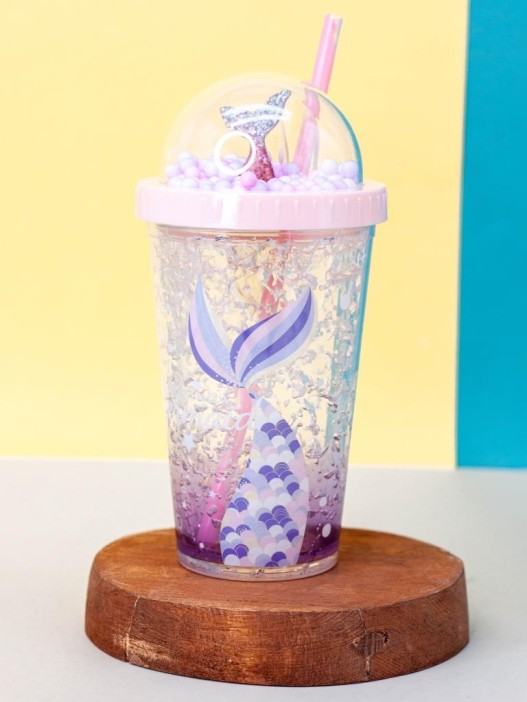 Тамблер iLikeGift &quot;Mermaid ball&quot;, pink (450 ml) 