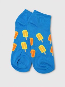 Носки женские "Мороженое", синие, р. 35-40