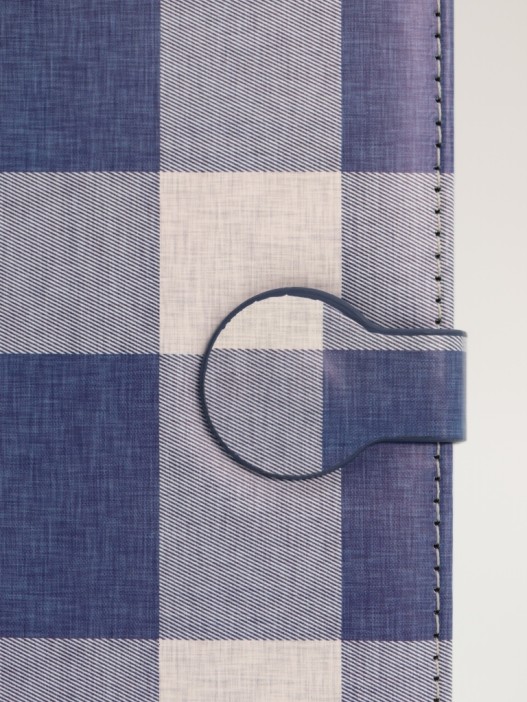 Блокнот (B6) &quot;Life is a joy, plaid&quot;,blue (18.5*13) 