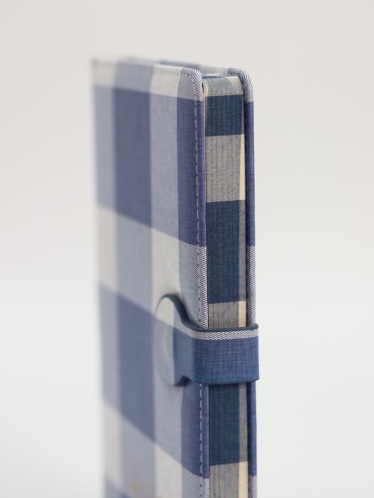 Блокнот (B6) &quot;Life is a joy, plaid&quot;,blue (18.5*13) 