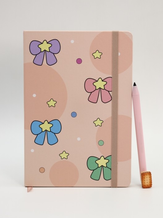 Блокнот (А5) &quot;Beautiful bow&quot;, orange (14.5*21) 