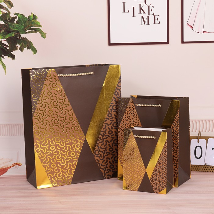 Пакет подарочный (S) &quot;Сraquelure&quot;, yellow (18*23*10) 