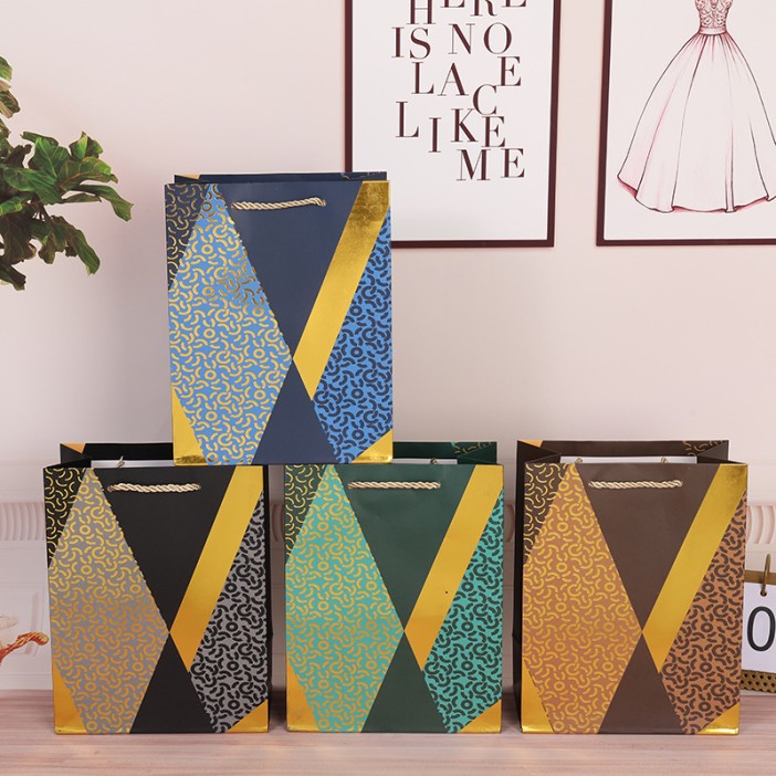 Пакет подарочный (S) &quot;Сraquelure&quot;, yellow (18*23*10) 