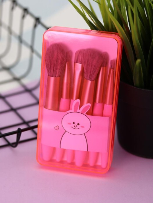 Набор кистей для макияжа "Kawaii touch", 6 кистей, pink 