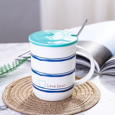 Кружка "Love bear", blue (350ml) 