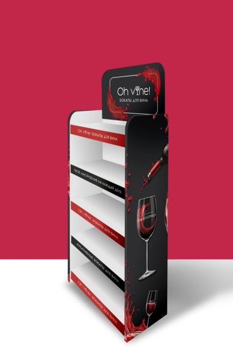 Стойка OH VINE напольная (компактная) 1790*570*400, 5 полок 