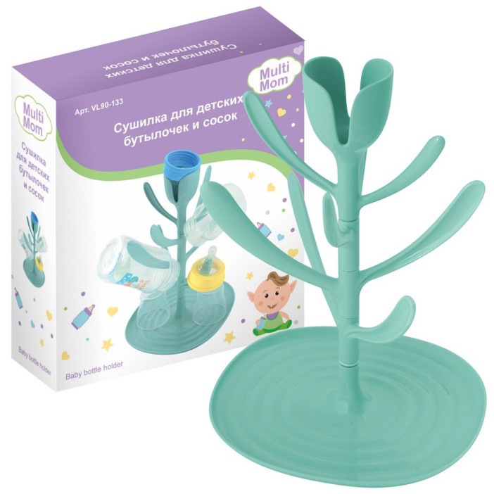 Сушилка для детских бутылочек и сосок (20х18х4,5 см), Высота 27 см 