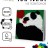 Картина из помпонов на подрамнике Draw Me! «Panda in love», (20 х 20 см)