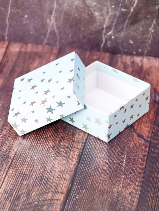 Подарочная коробка «Starry sky», blue (12*12*6) 