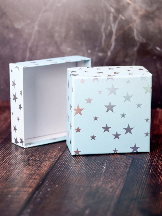 Подарочная коробка «Starry sky», blue (12*12*6) 
