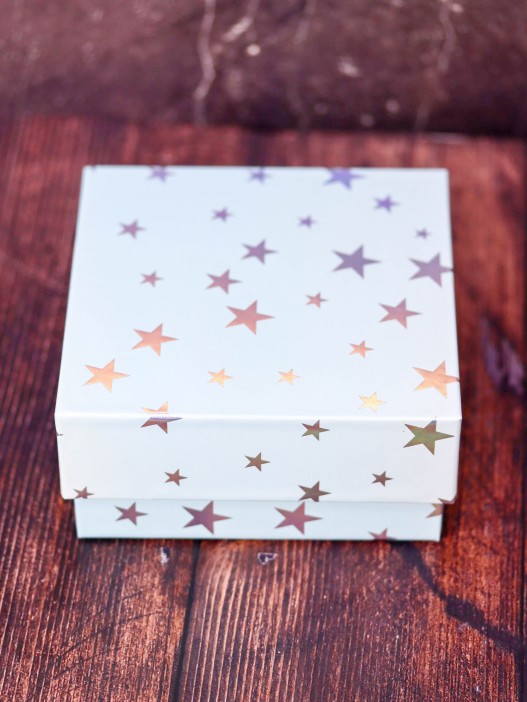 Подарочная коробка «Starry sky», blue (12*12*6) 