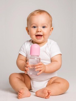 Бутылочка с соской, pink (125 ml)