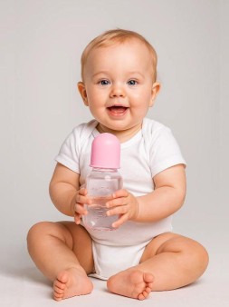 Бутылочка с соской, pink (125 ml)